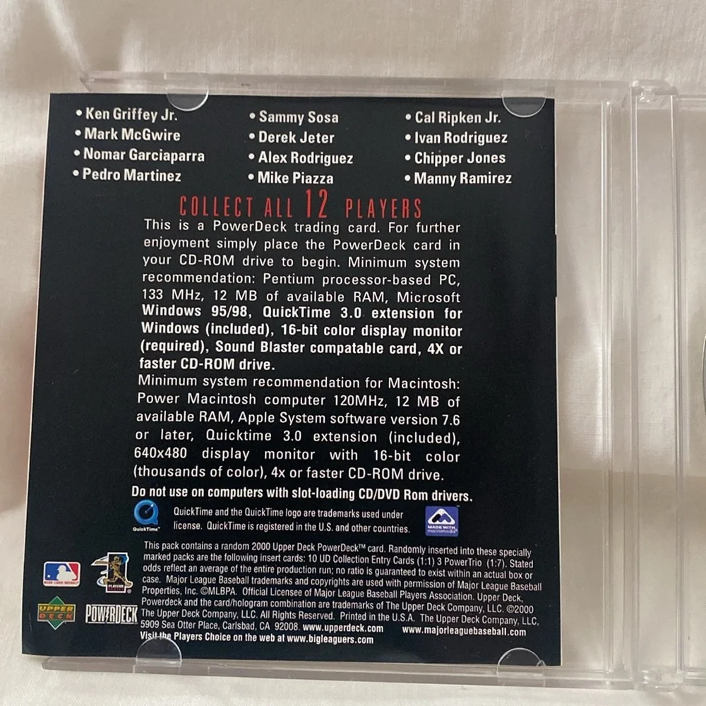 2000 Upper Deck PowerDeck #9 Ivan Rodriguez Rangers (MISC14)